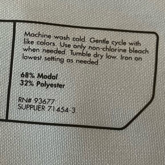 Stylus Women’s Top Pullover Crew Neck Rolled Sleeve Light Baby Blue Size Large - Picture 12 of 14